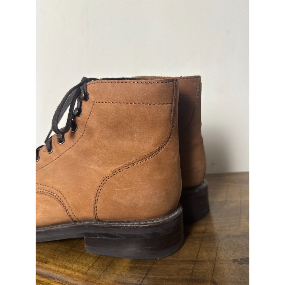 Thursday Boot Company Men’s Size 10 Brown Leather Lace Up Boots Cap Toe - Picture 8 of 12